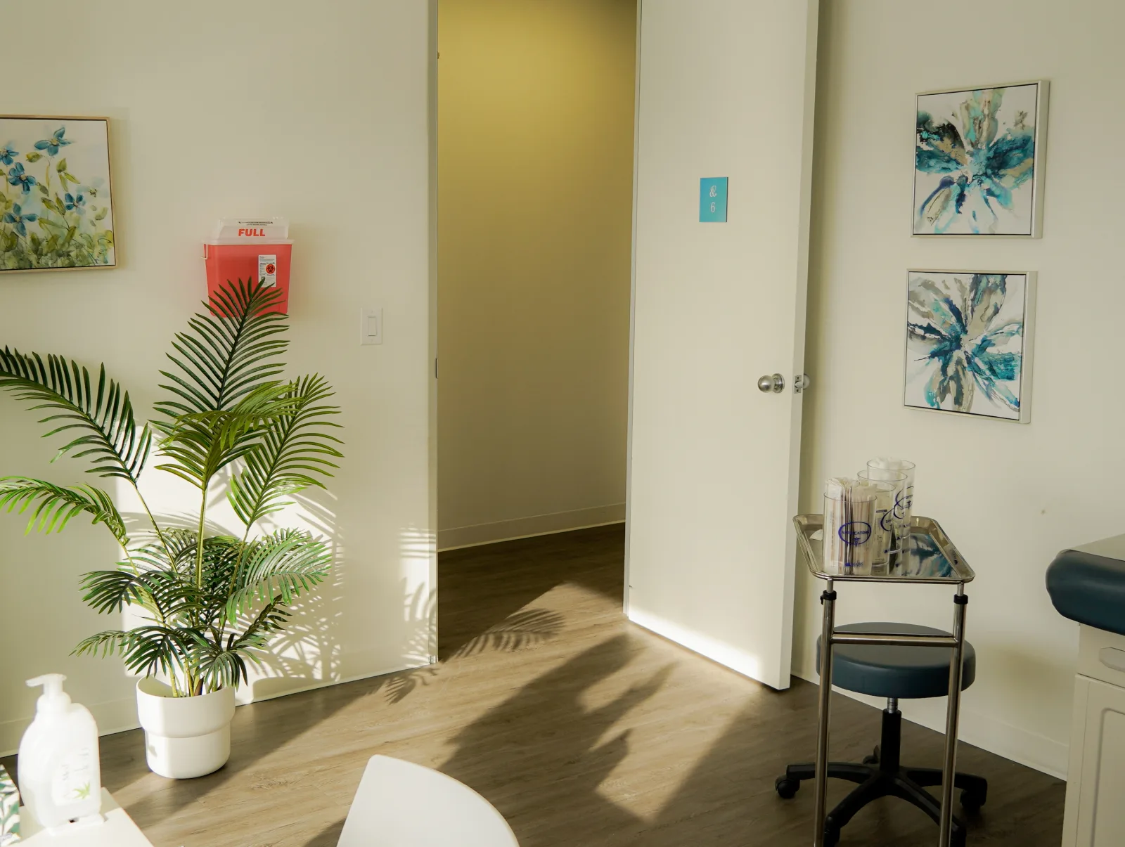 Sunlit exam room at Care& Lawrence Park