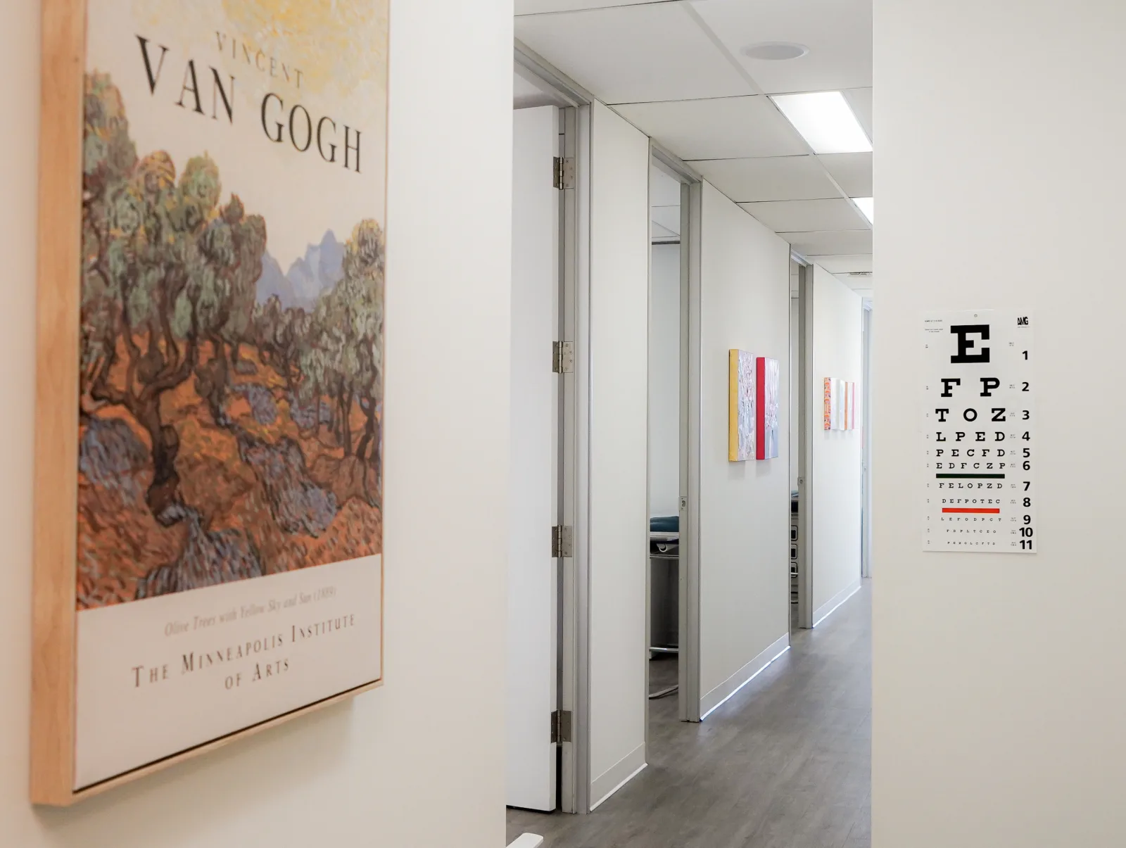 Care& Yorkville hallway and exam rooms